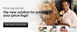 How to print price tag with food contact safe ribbon and card
