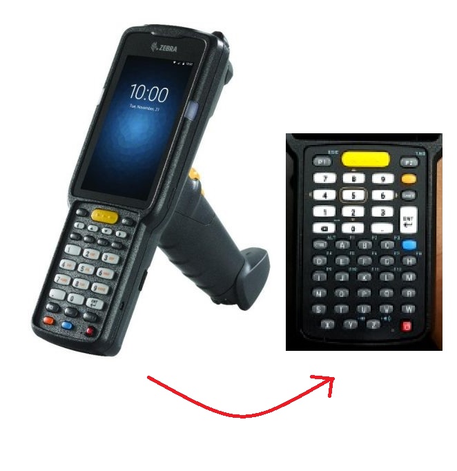 Zebra Mc3300 Barcode Mobile Computer Ordering Number 22701731 5484